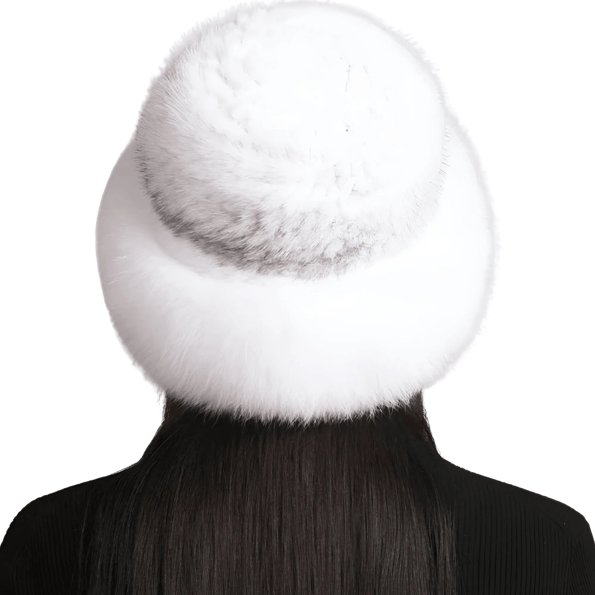 Genuine Real Natural Knitted Mink Fur Hat Cap Luxury Women's Knit Fashion Winter Headwear Warm Real Fox Fur Hats