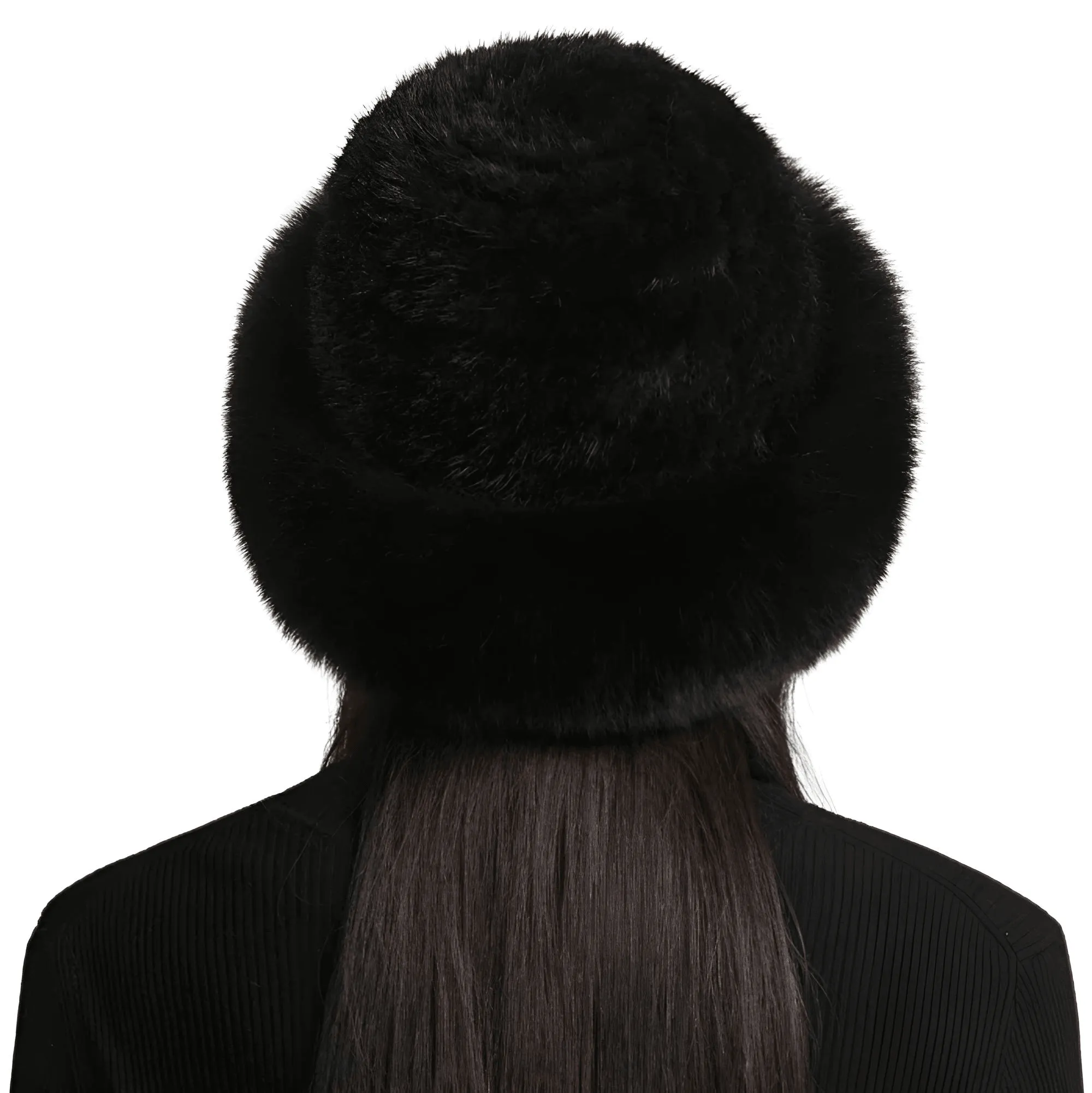 Genuine Real Natural Knitted Mink Fur Hat Cap Luxury Women's Knit Fashion Winter Headwear Warm Real Fox Fur Hats