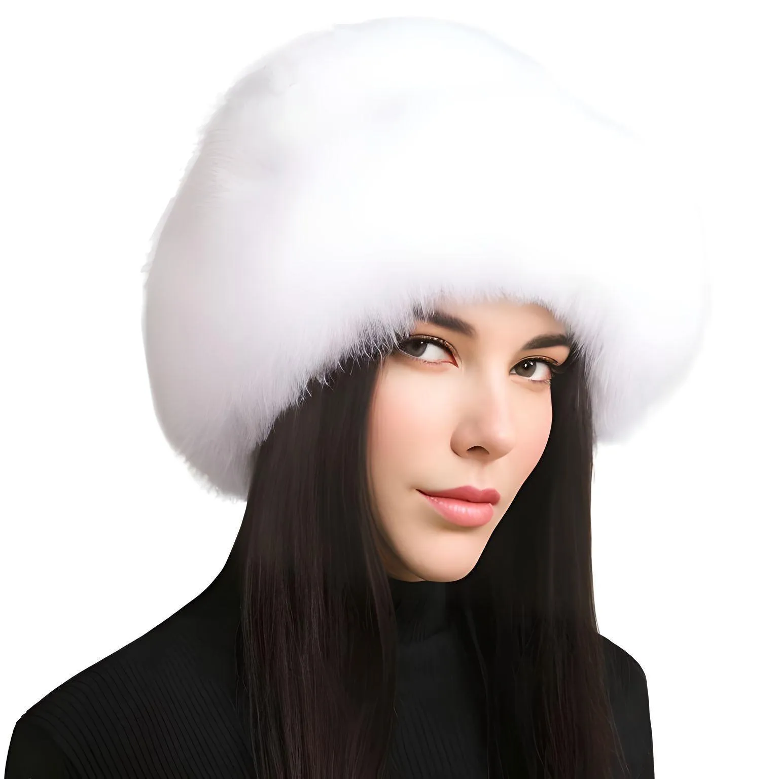 Genuine Real Natural Knitted Mink Fur Hat Cap Luxury Women's Knit Fashion Winter Headwear Warm Real Fox Fur Hats