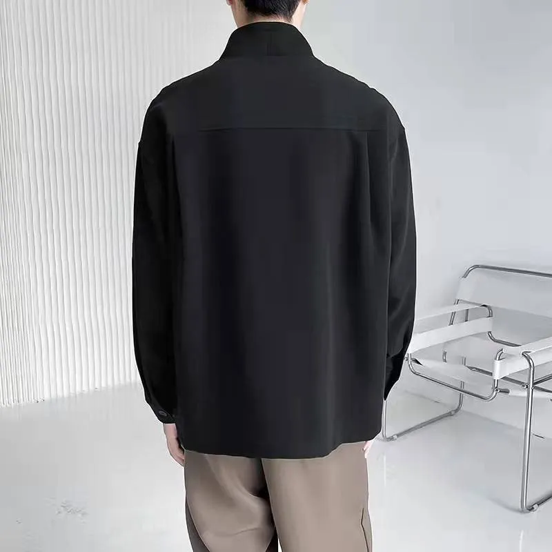 Half Turtleneck Long Sleeve Casual Shirt