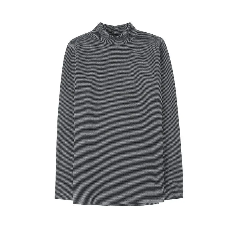 Half Turtleneck Long Sleeve T-Shirt