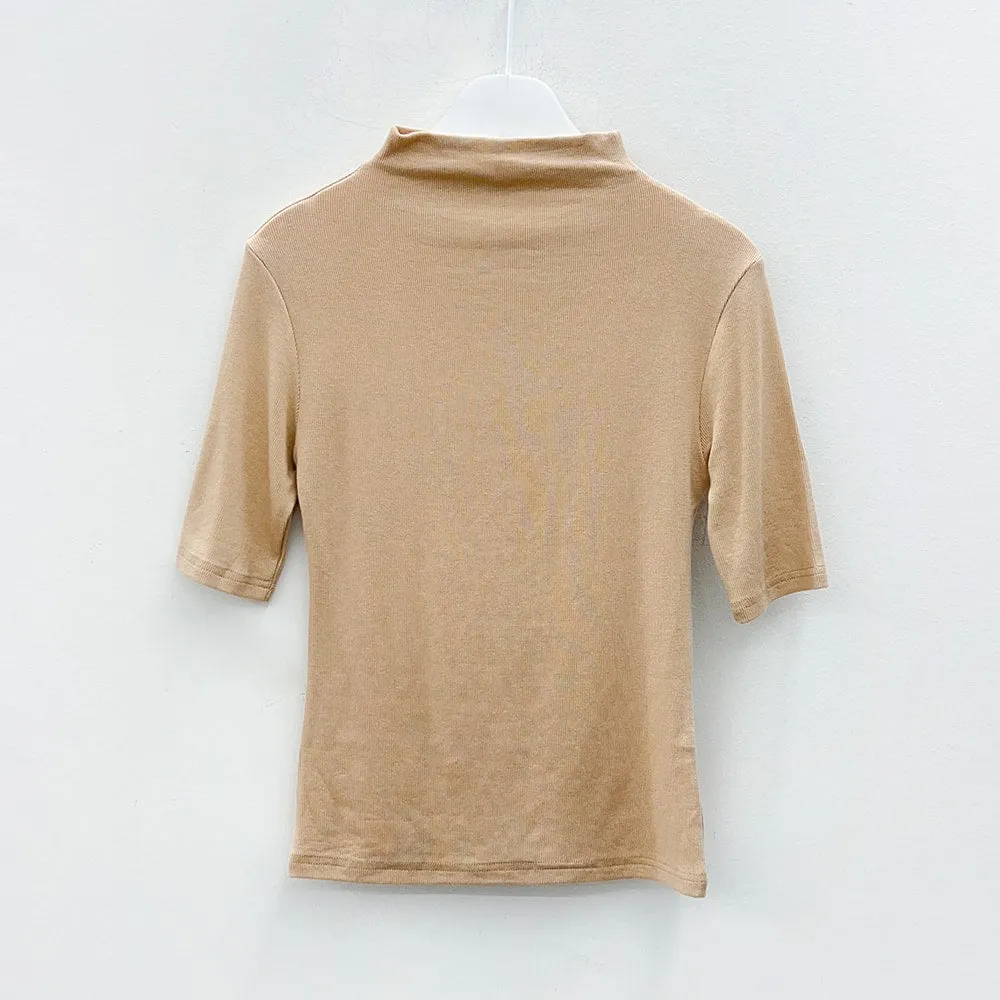 Half Turtleneck Short Sleeve T-shirt L1002