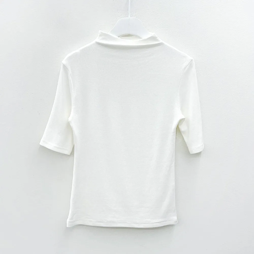 Half Turtleneck Short Sleeve T-shirt L1002