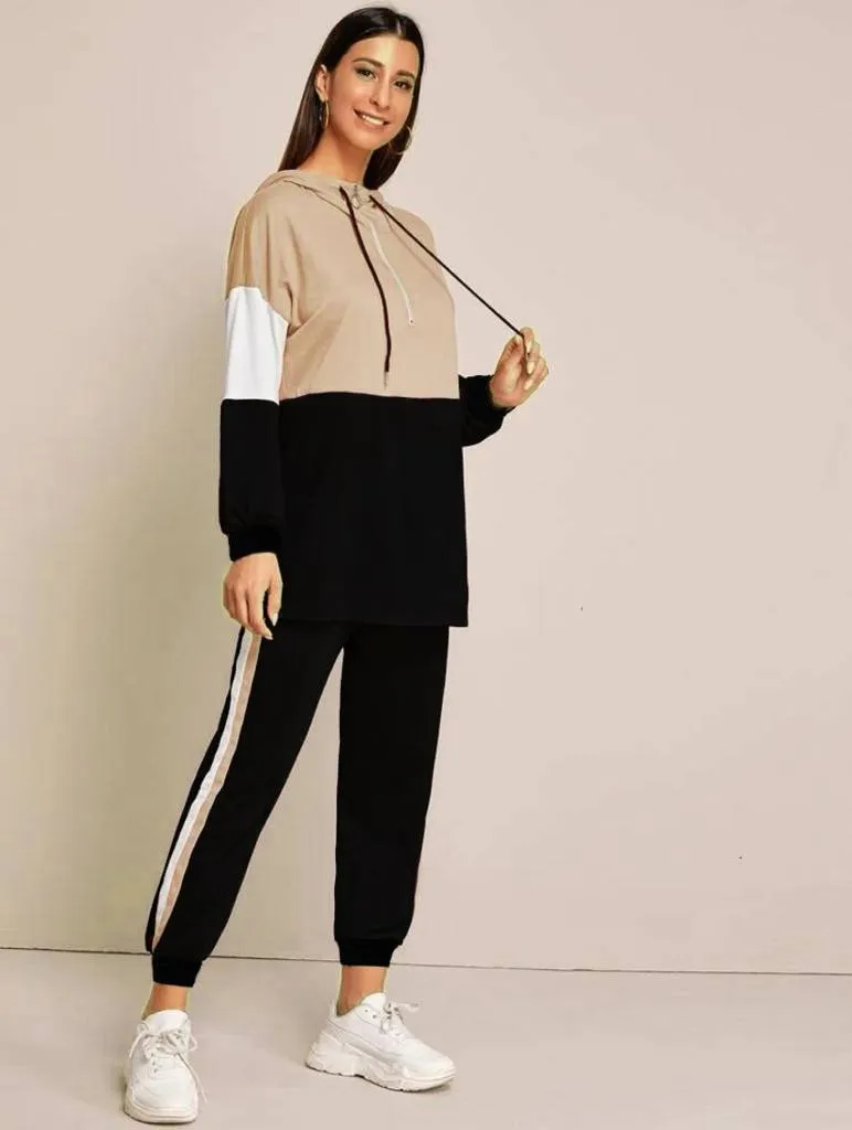 Half Zipped Sweater and Pant Matching Set