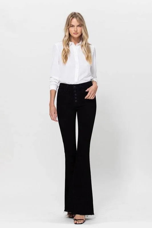 High Rise Stretch Super Flare Jeans