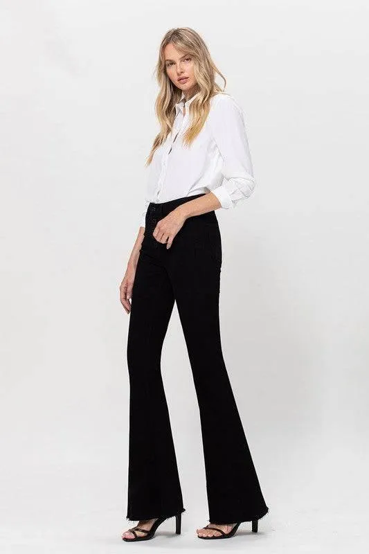 High Rise Stretch Super Flare Jeans