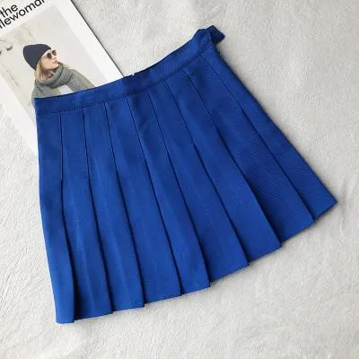 High-Waist Pleated Skirt