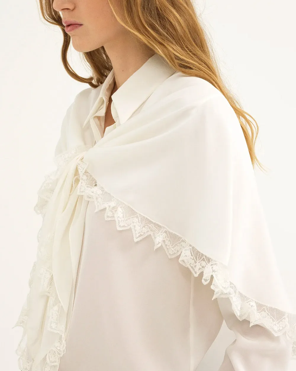 Iconic Milk Heritage Cape Blouse