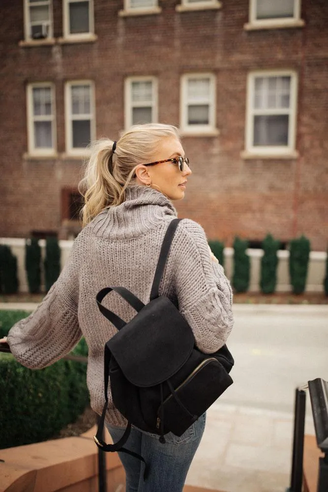 Jolene Turtleneck Sweater in Grey