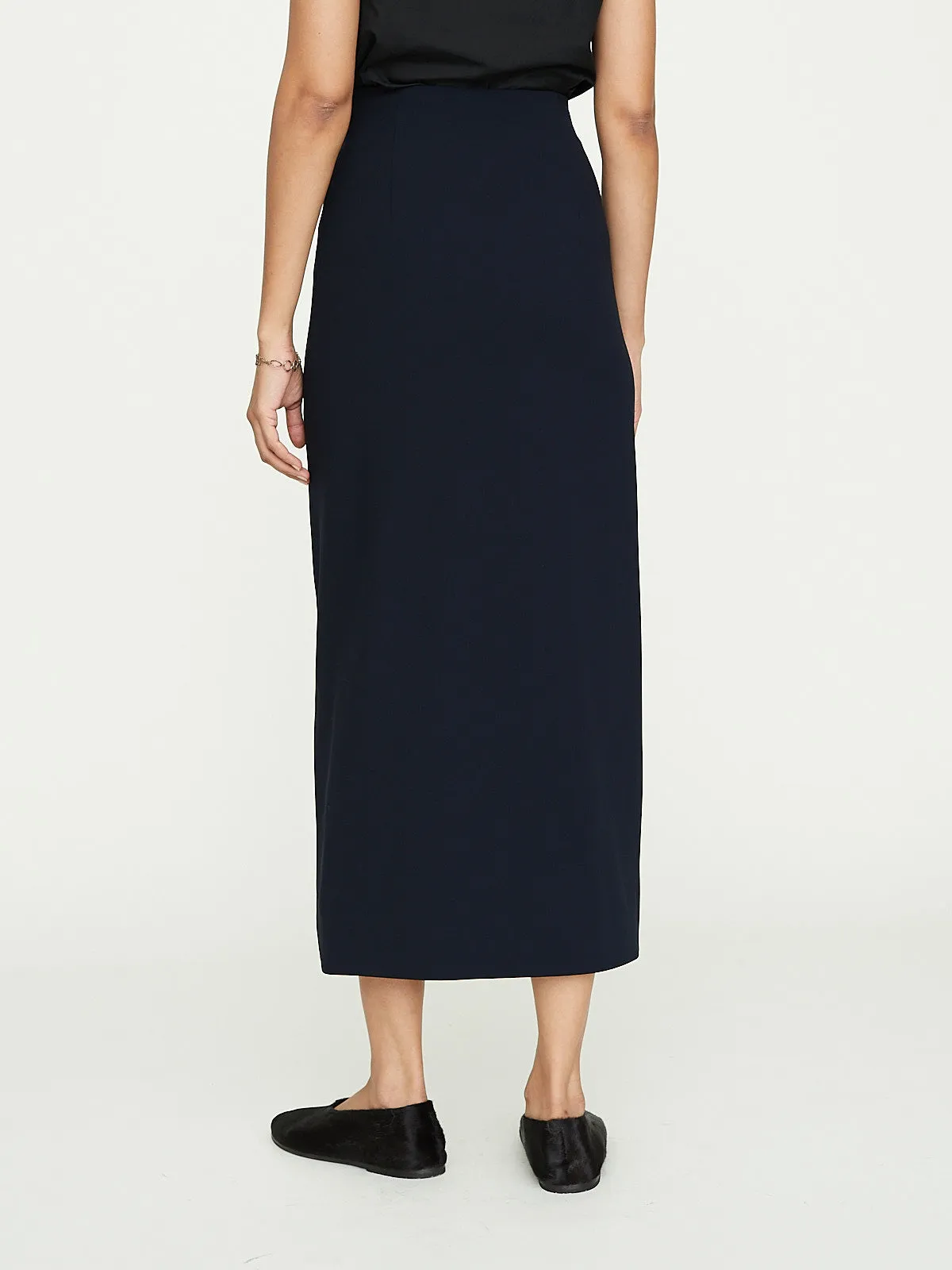 Kay One Slit Pencil Skirt in Navy