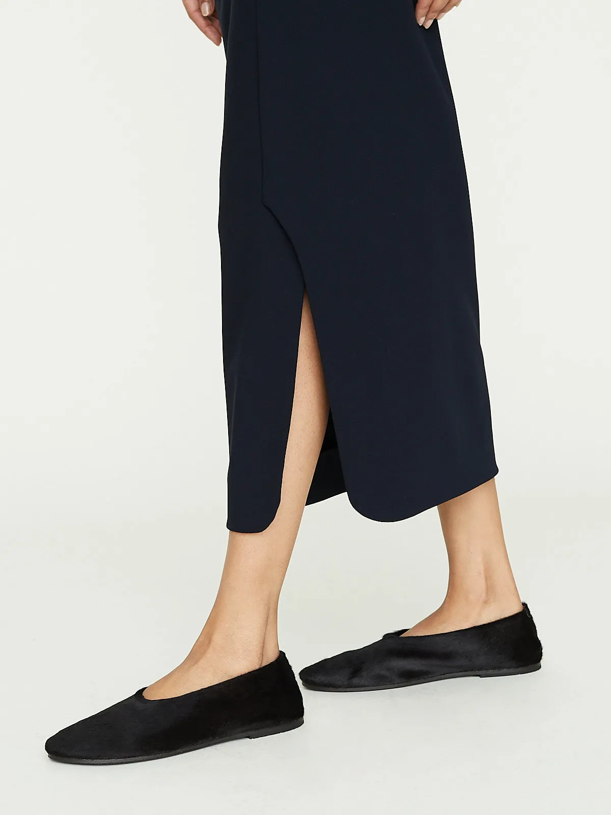 Kay One Slit Pencil Skirt in Navy