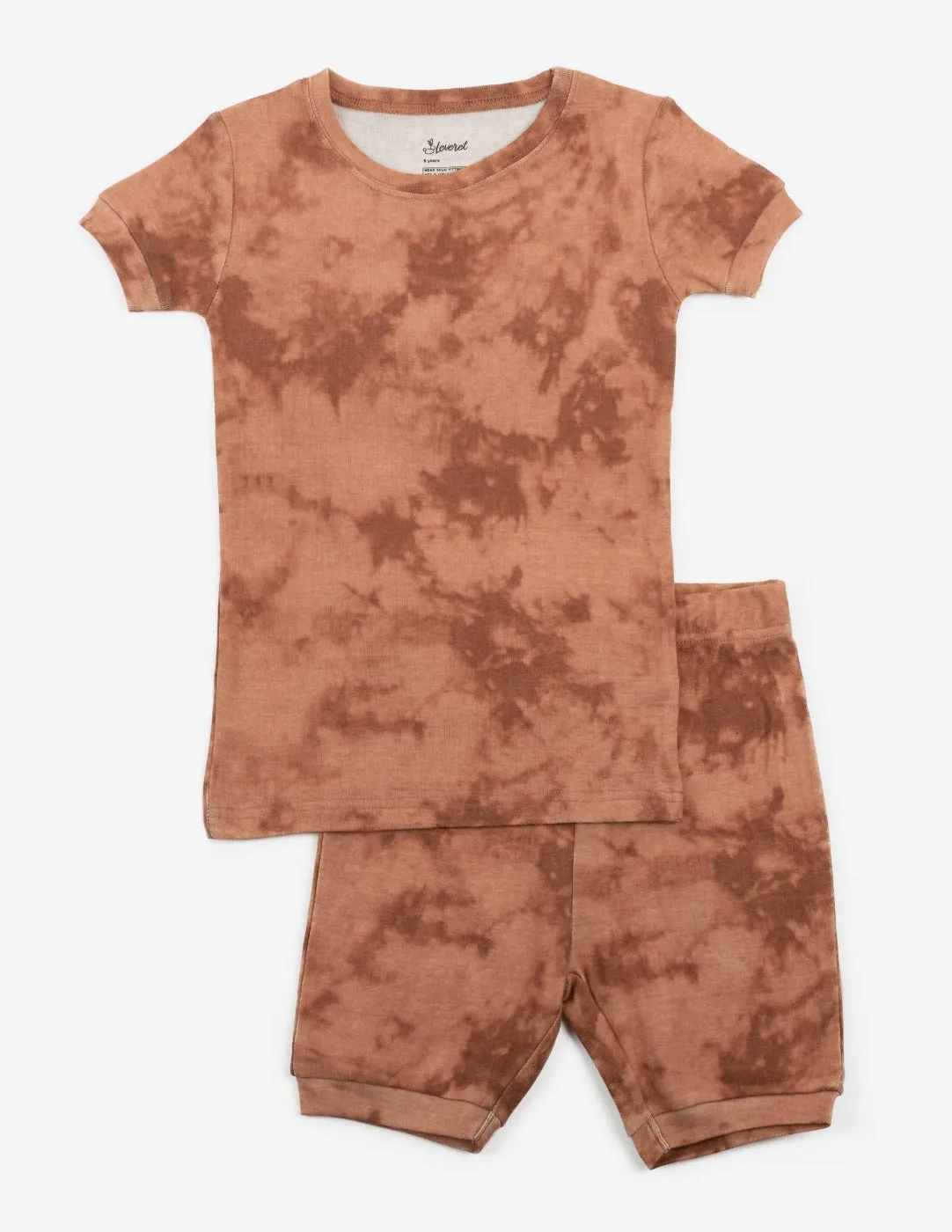 Kids Cotton Short Peach Mix Tie Dye Pajamas