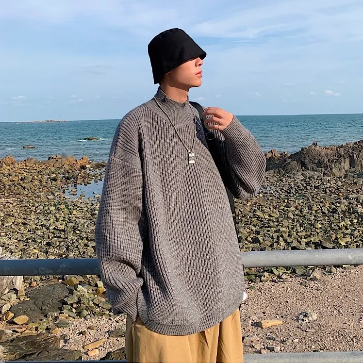 [Korean Style] Cashmere Blend Turtleneck Sweaters