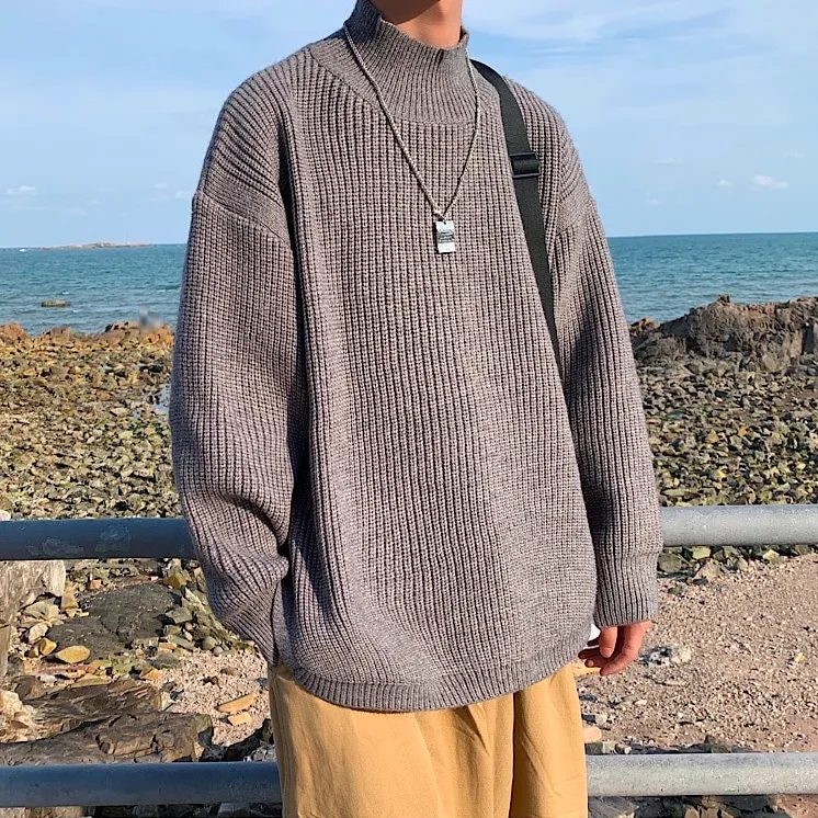 [Korean Style] Cashmere Blend Turtleneck Sweaters