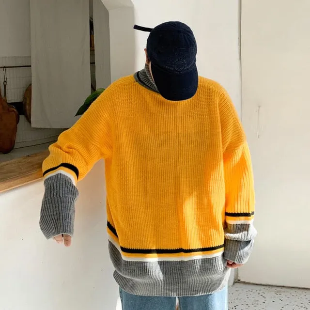 [Korean Style] Colorwork Turtleneck Sweater