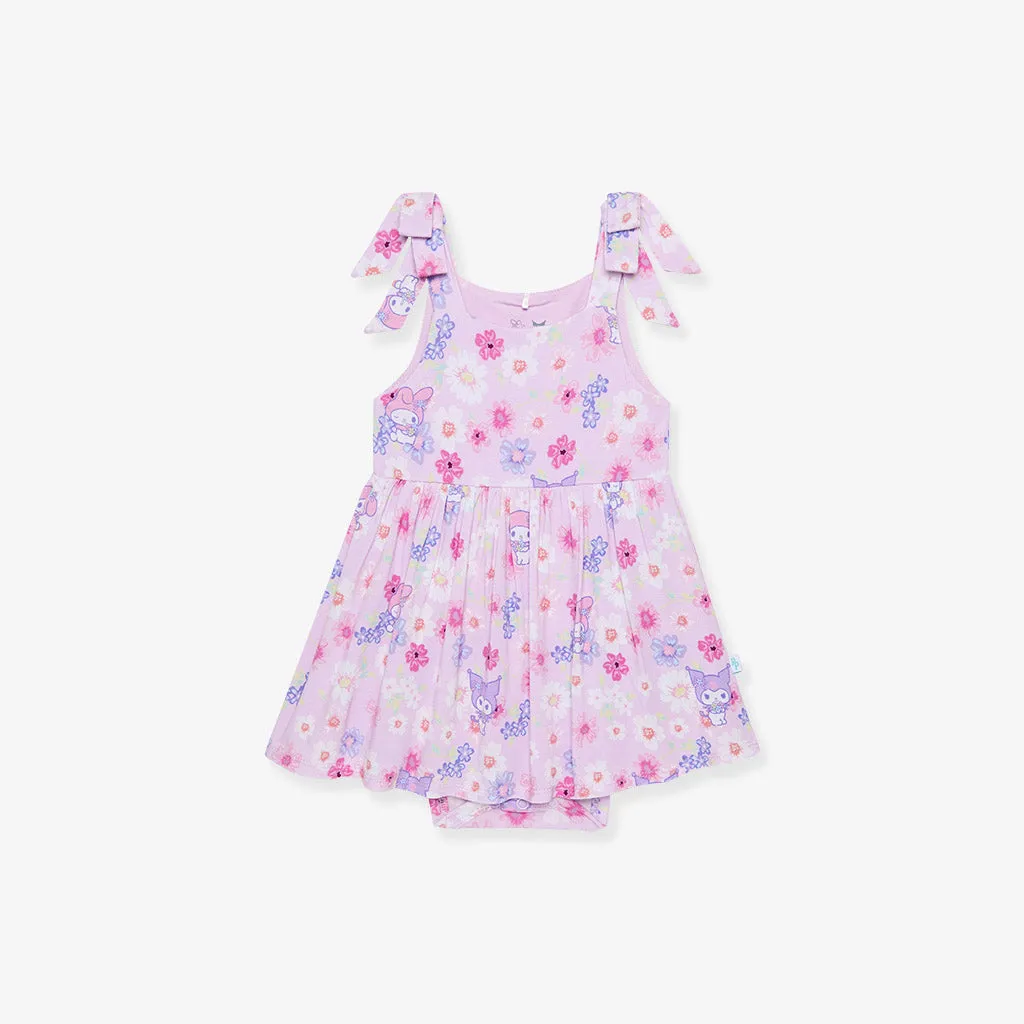 Kuromi® & My Melody® Garden Bow Babydoll Bodysuit Dress