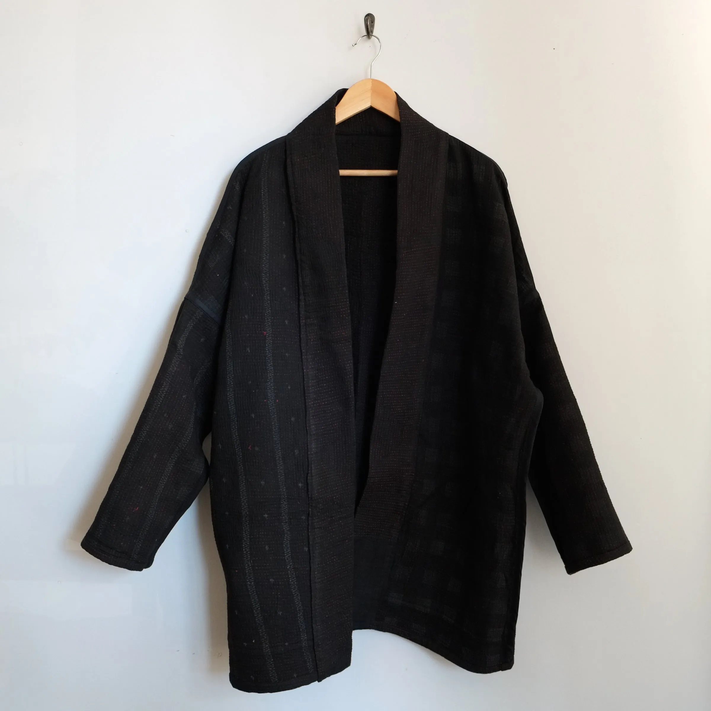 L Black with Reddish Thread Anoushka Jacket LL171