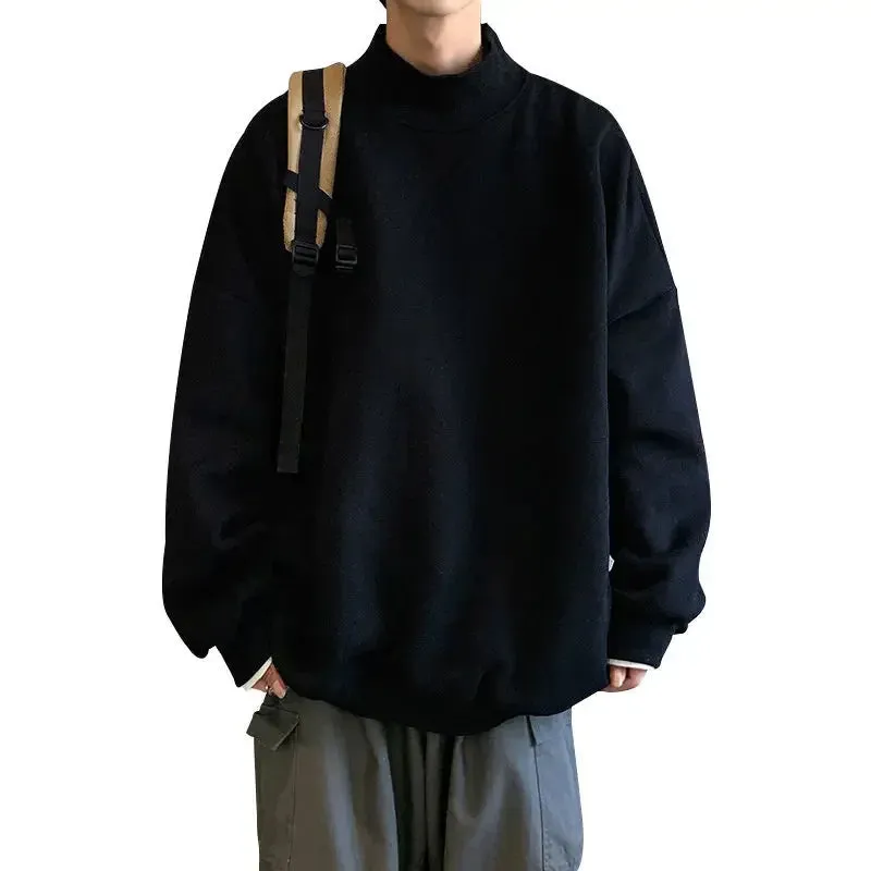 Large size Half Turtleneck Sweatshirt for Men