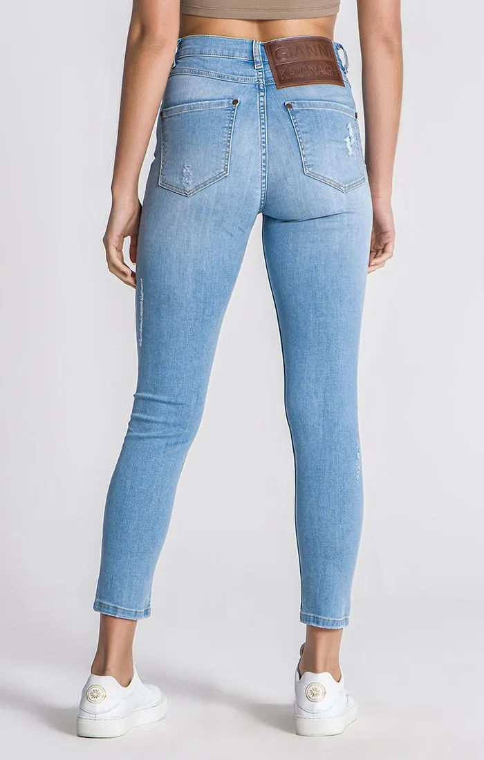 Light Blue Core Ripped Jeans