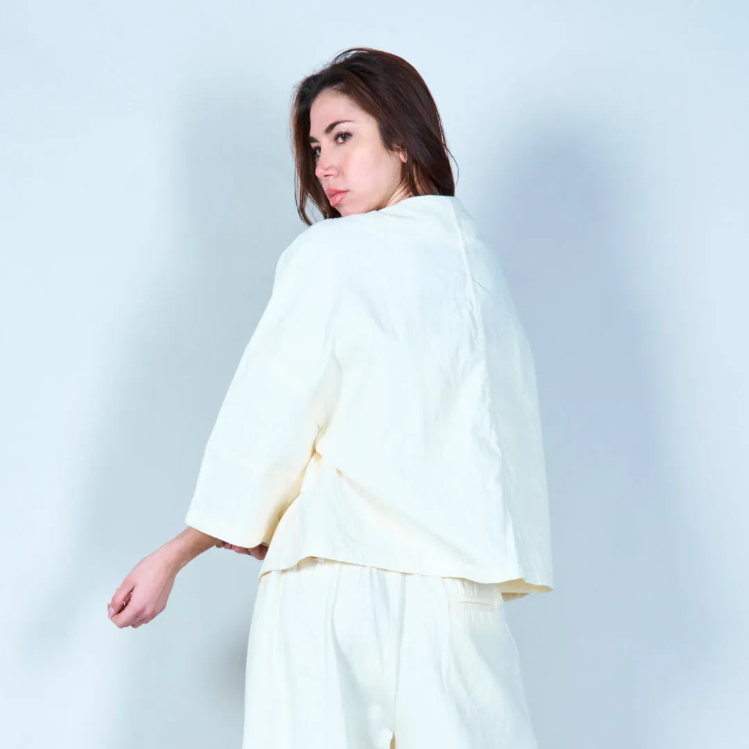 Lightweight buttoned kimono jacket wholesale