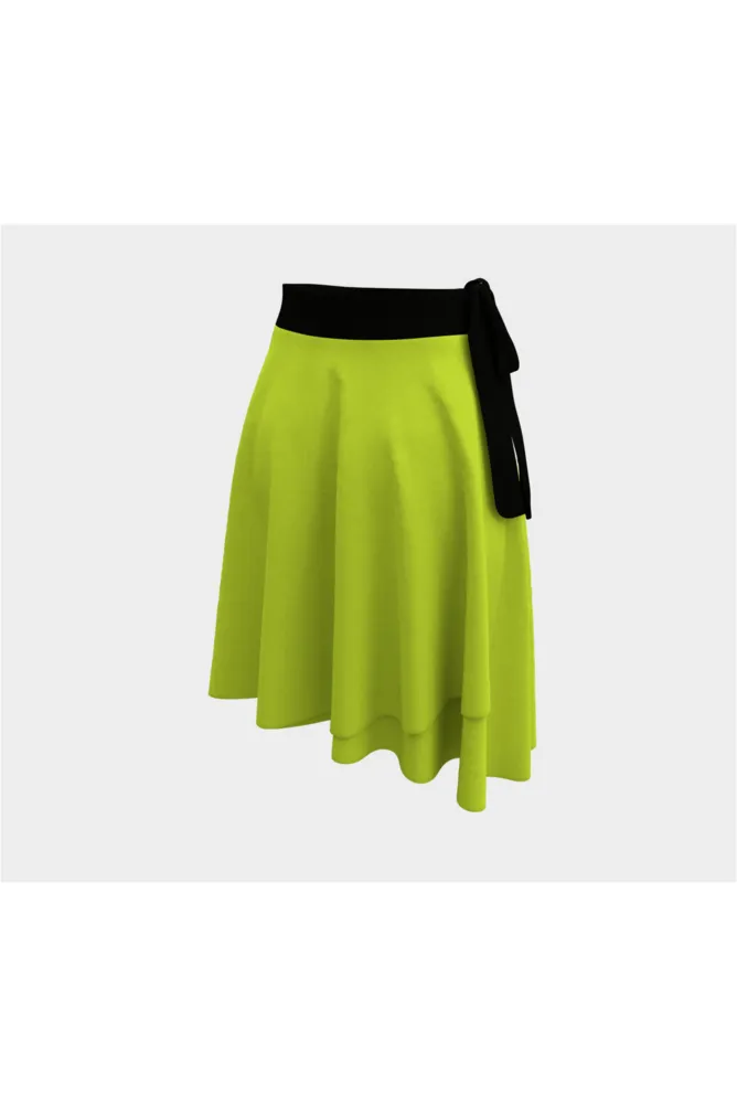 Lime Punch Wrap Skirt