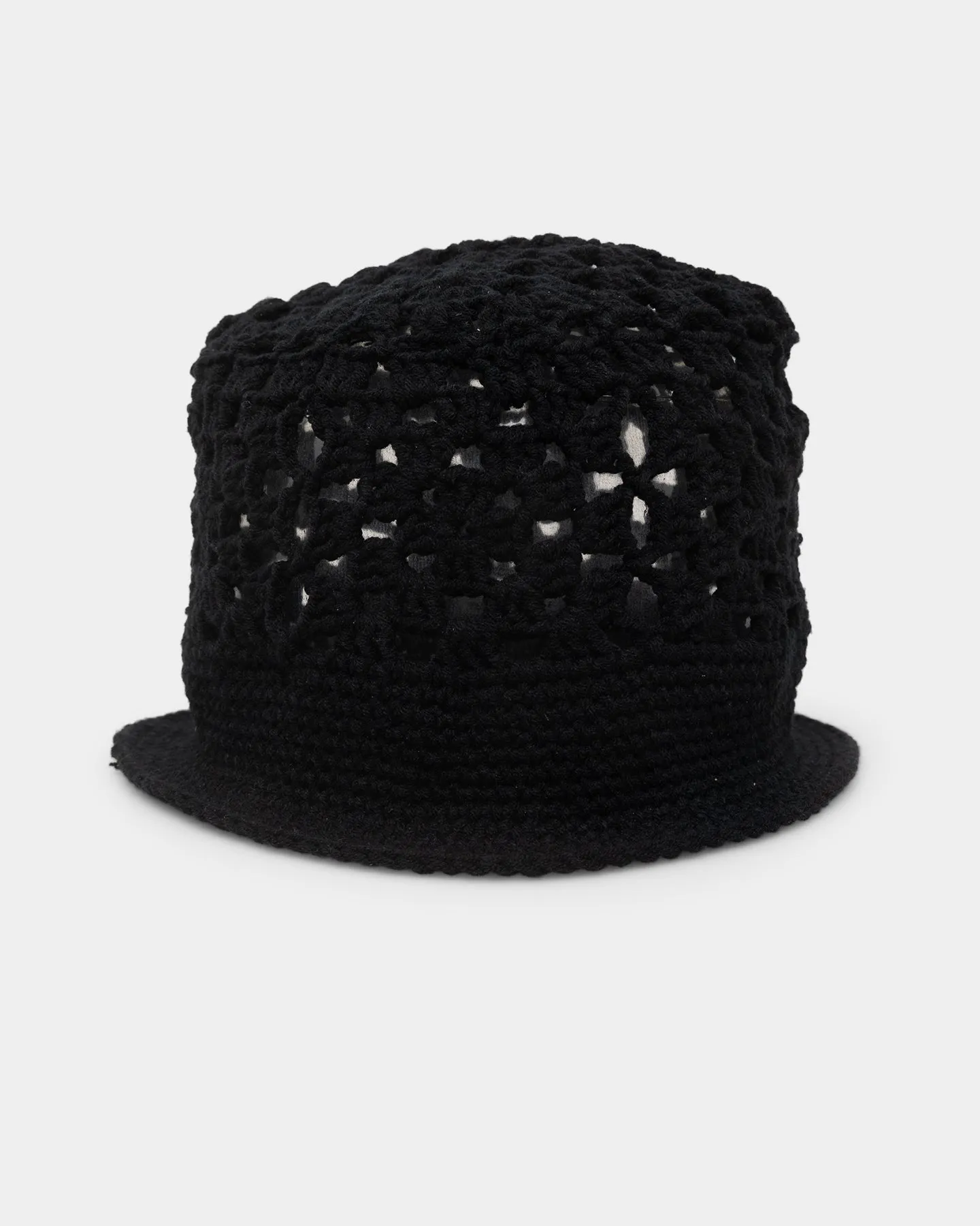 Loiter Crochet Bucket Hat Black