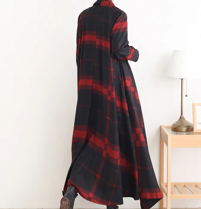 Loose Long Sleeve Women Dresses Trench Coat Casual Women Dresses SSM97215