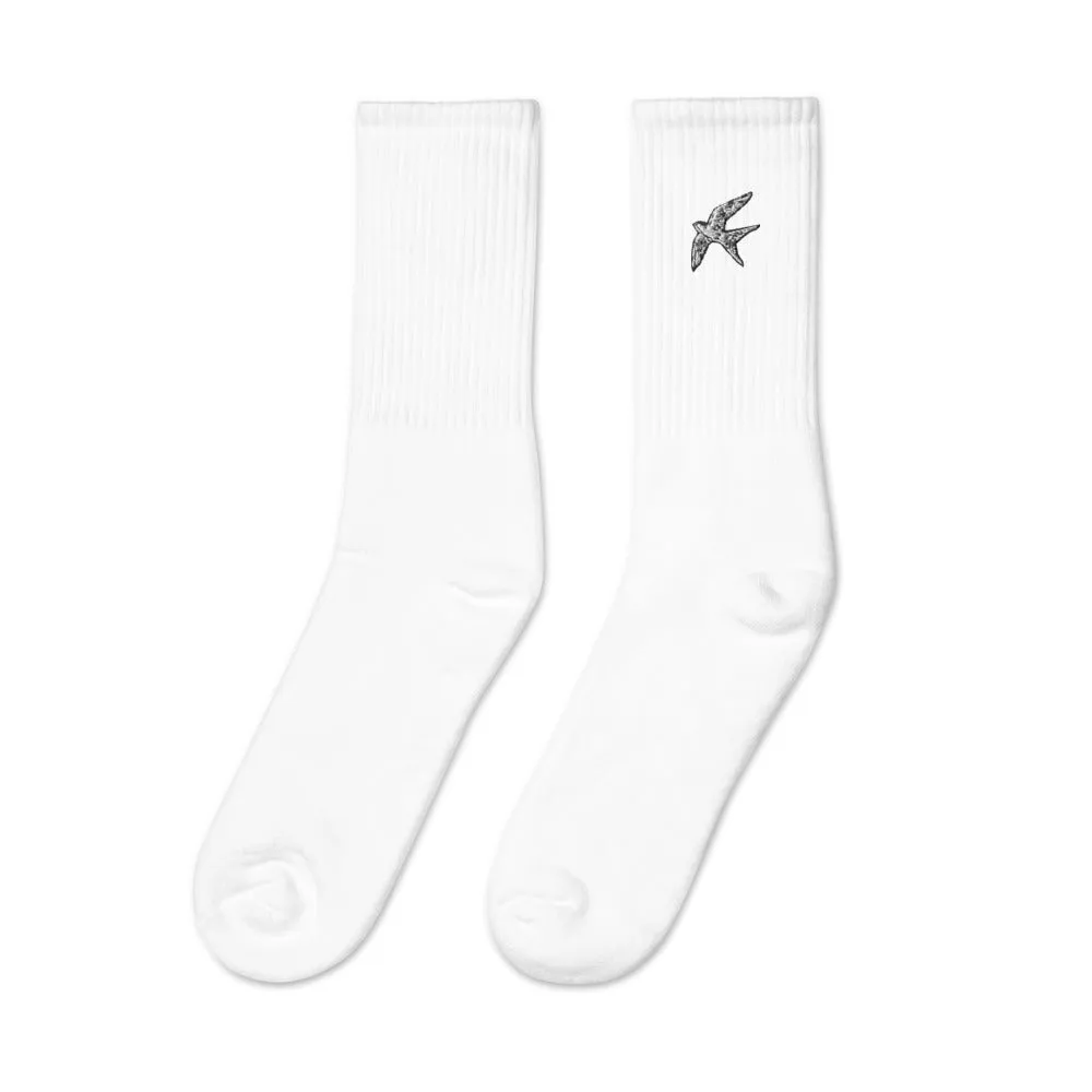 Love Bird | embroidered socks