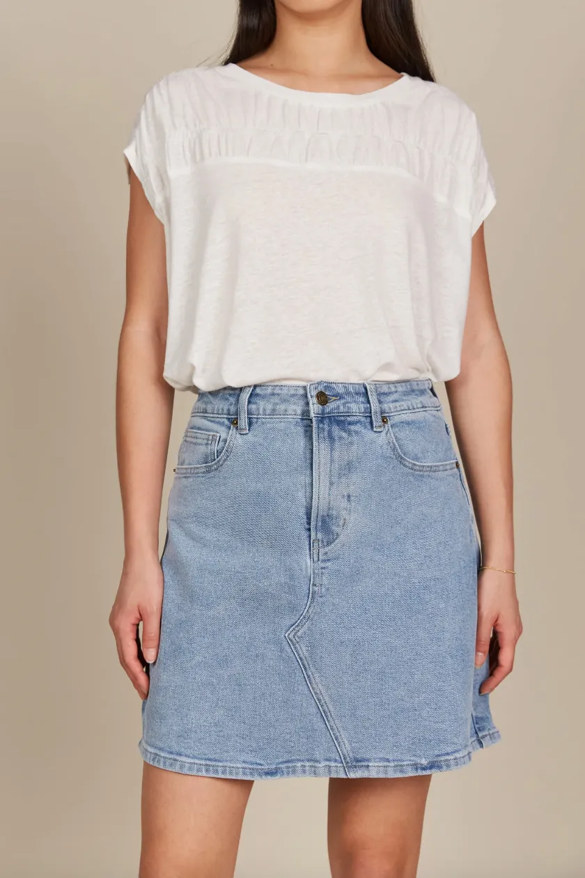 Margot Denim Skirt, Stellar