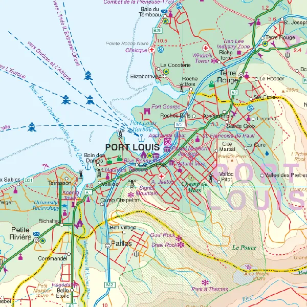 Mauritius & Rodrigues ITMB Map