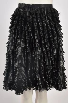 MEADHAM KIRCHOFF RUBBER BLACK SKIRT