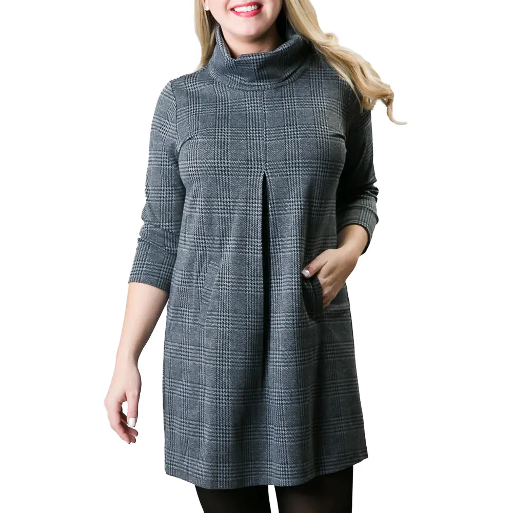 Meghan Dress - Gray Glen Plaid