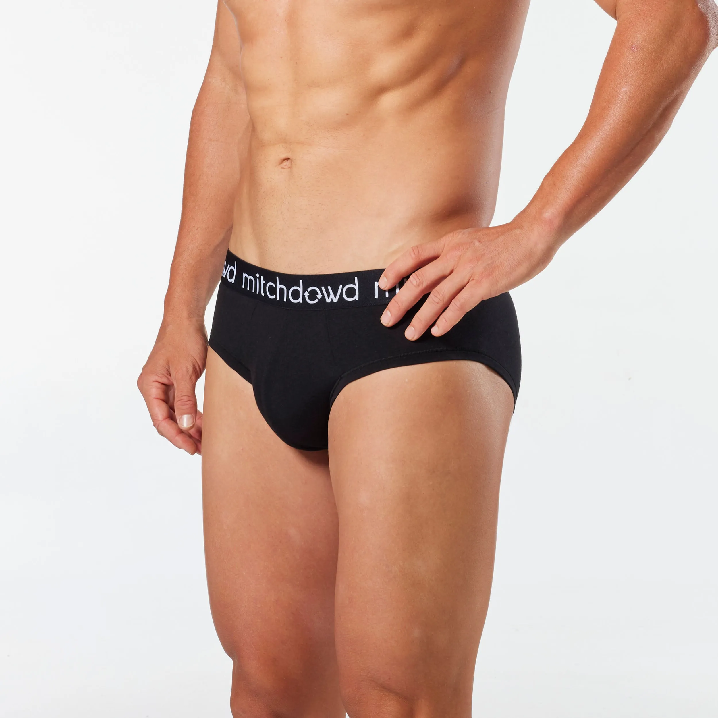 Men's Bamboo Briefs 3 Pack - Black