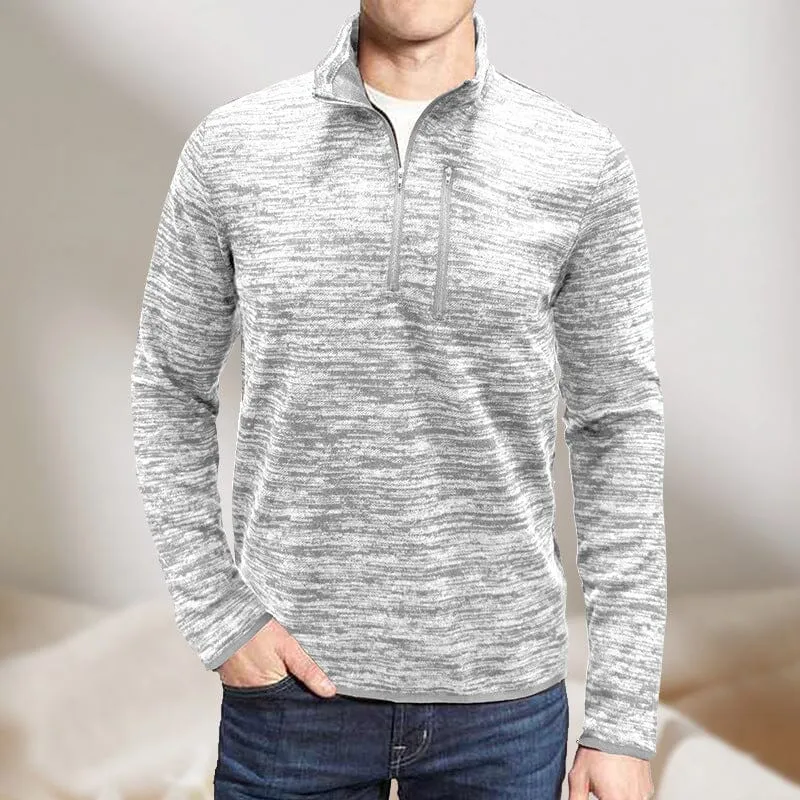 Men's Half Zip Stand Collar Sweatshirt