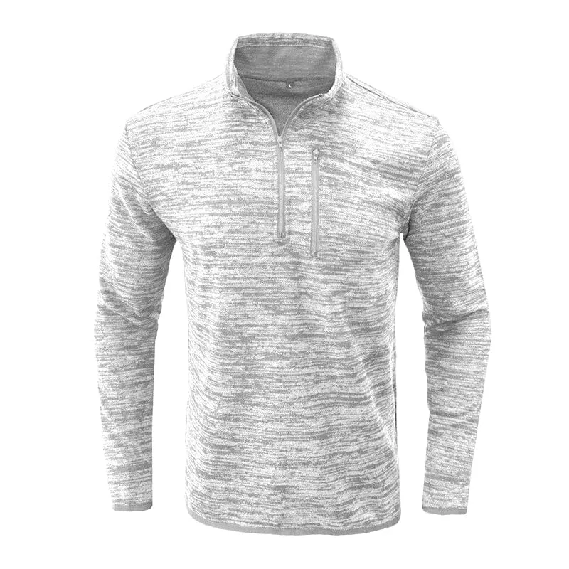 Men's Half Zip Stand Collar Sweatshirt