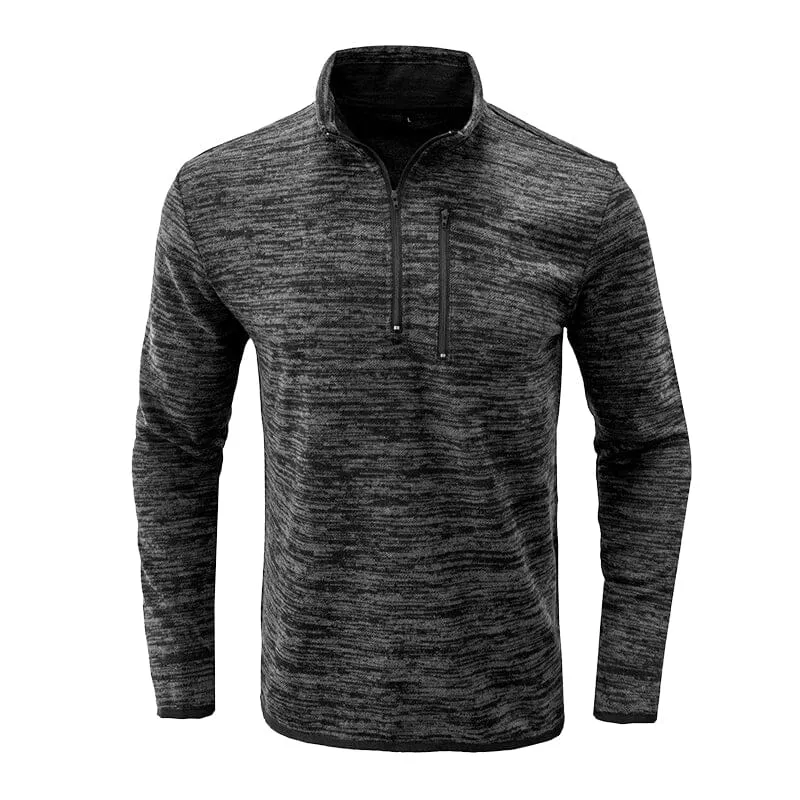 Men's Half Zip Stand Collar Sweatshirt