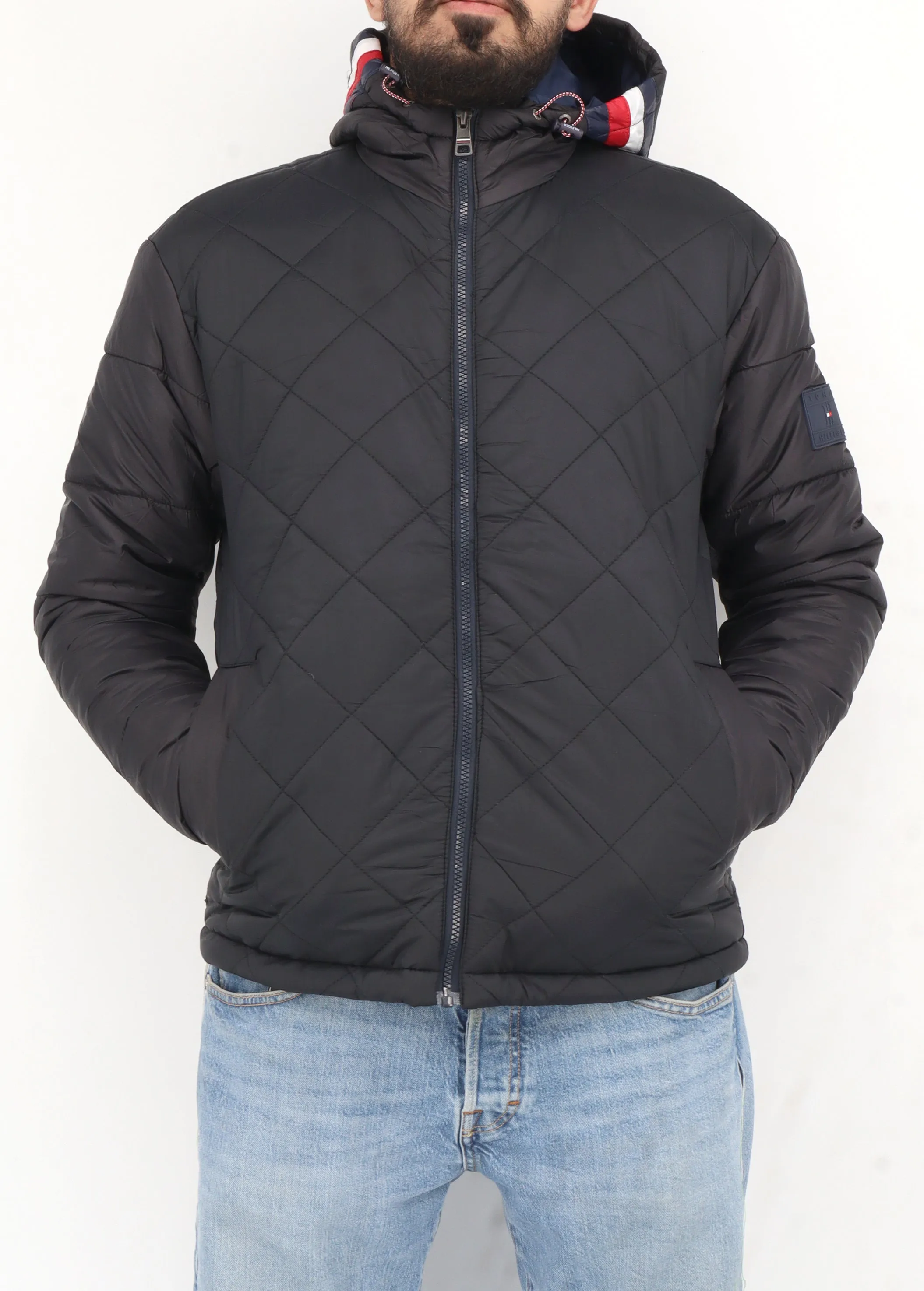 Men's Quilted Jacket,Black