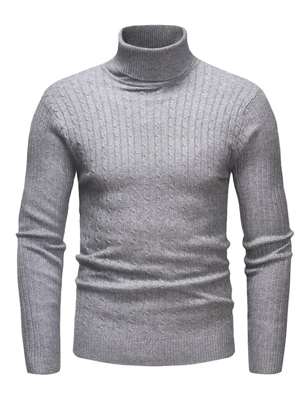 Men's Turtleneck Knit Sweater