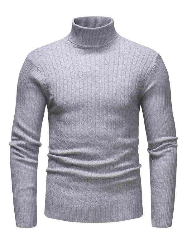 Men's Turtleneck Knit Sweater