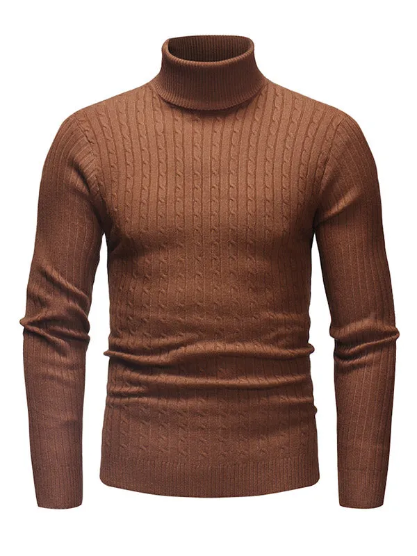 Men's Turtleneck Knit Sweater