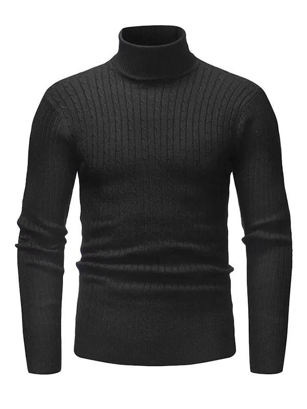 Men's Turtleneck Knit Sweater