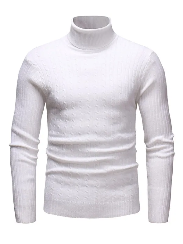 Men's Turtleneck Knit Sweater