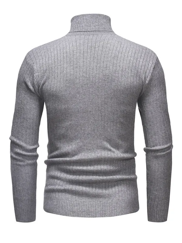 Men's Turtleneck Knit Sweater