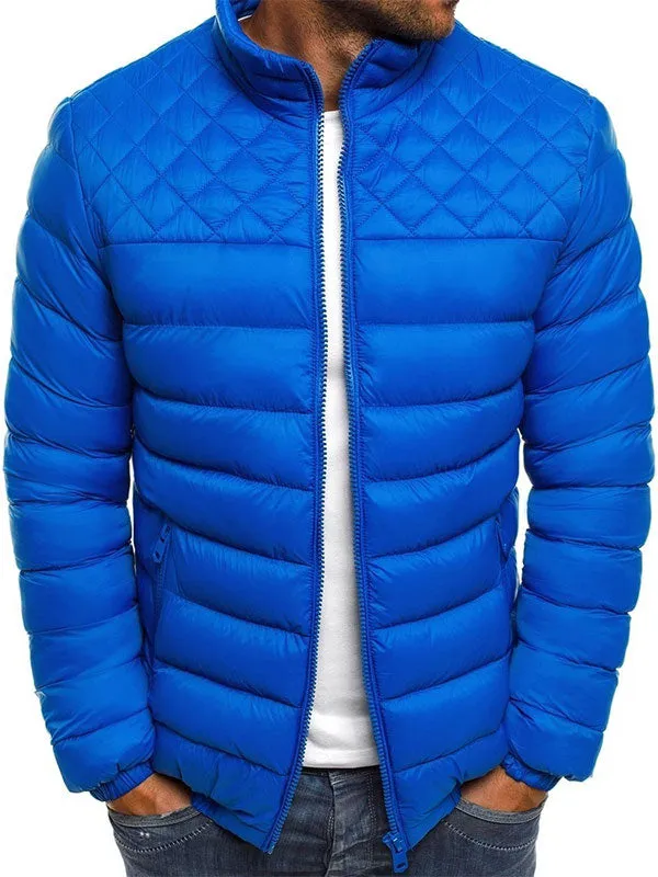 Men's Zipper Quilted Down Jacket