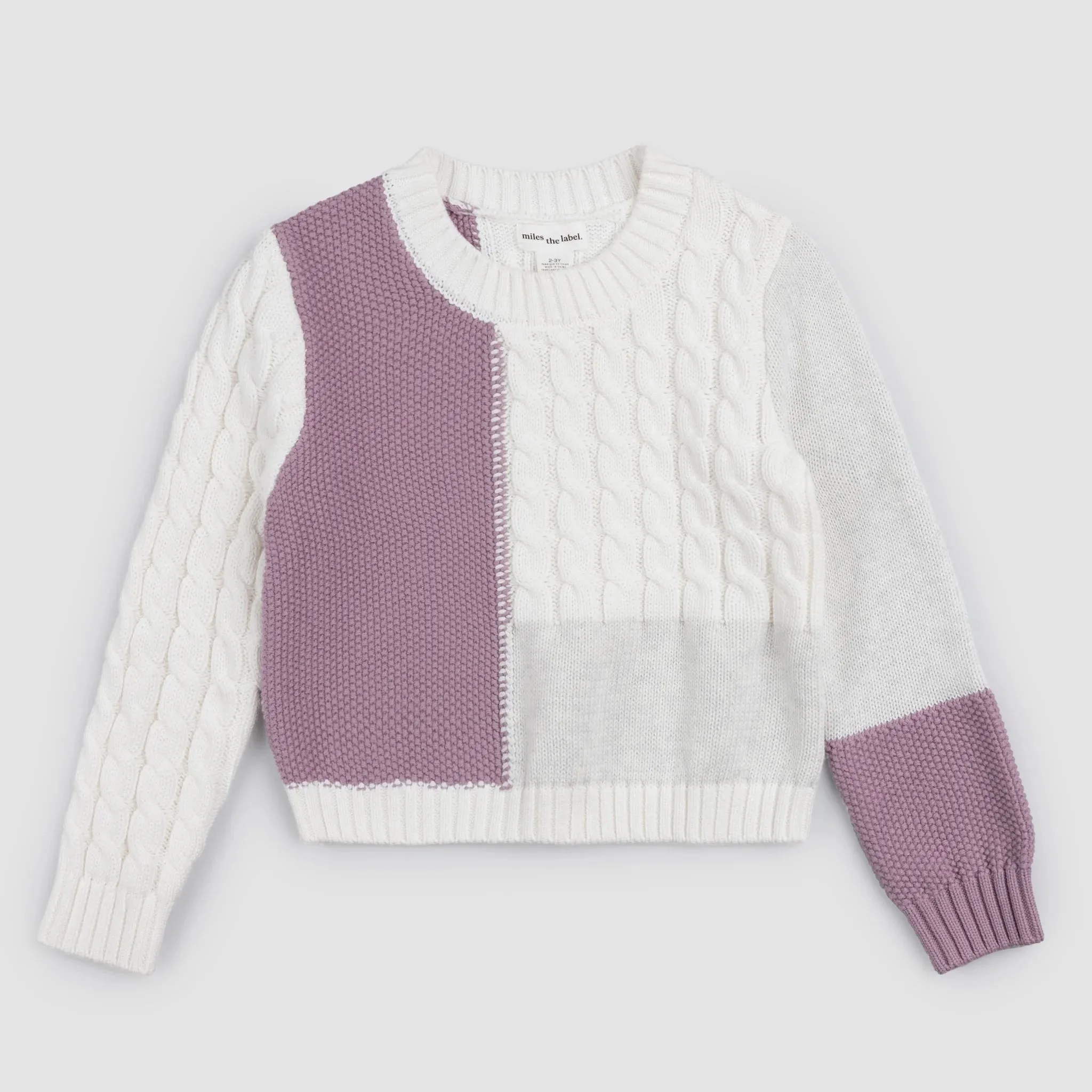 Miles Colorblock Cable Sweater