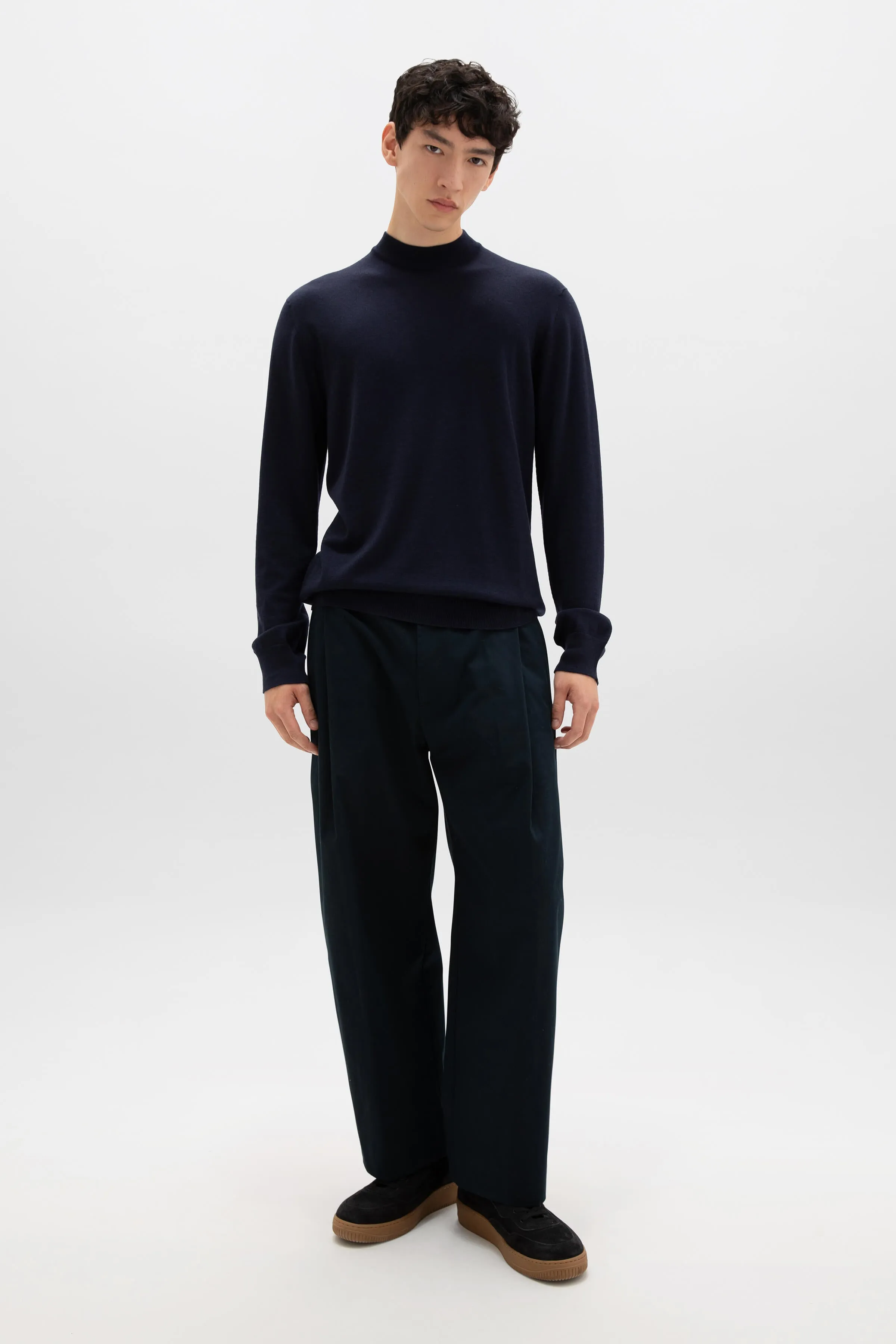 Mock Turtle Neck Merino Jumper