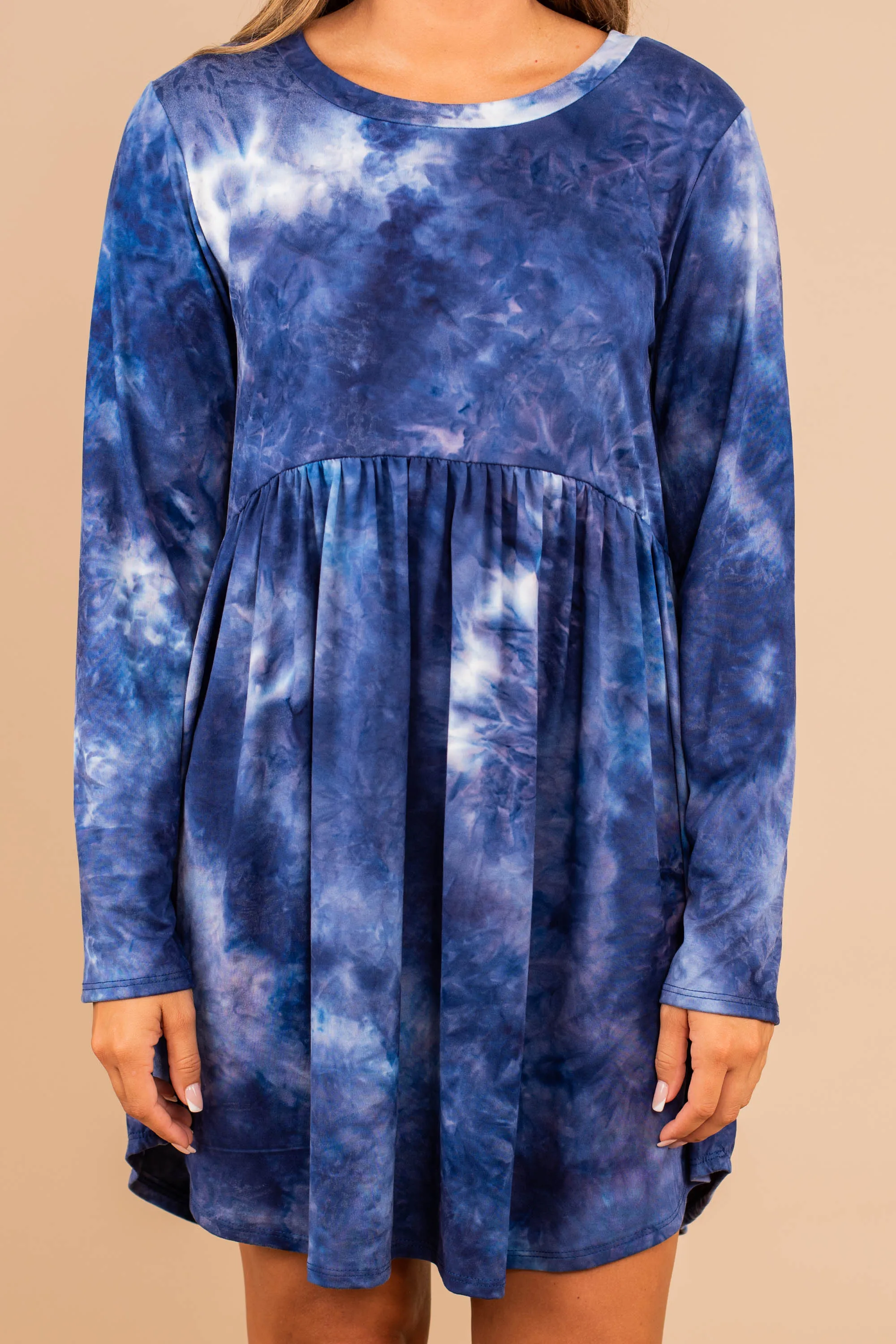 Most Important Navy Blue Tie Dye Dress