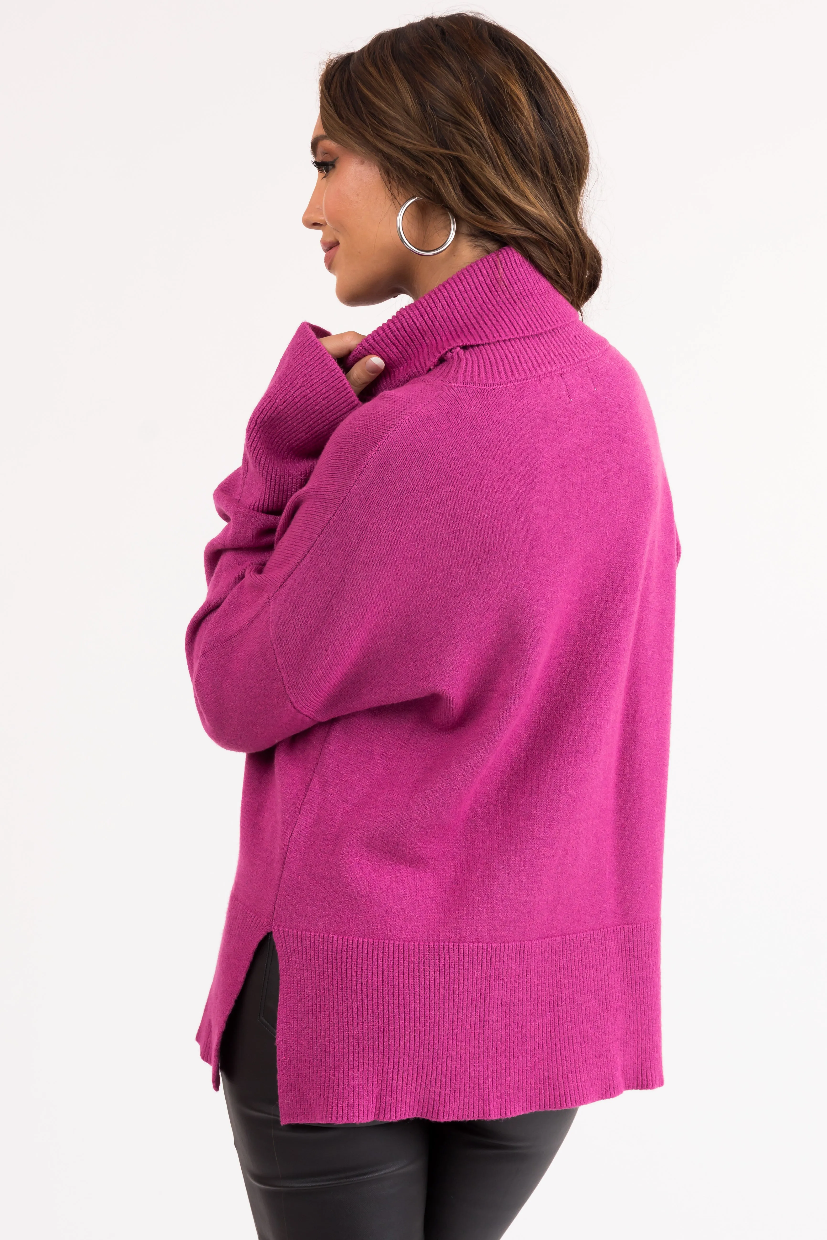 Mulberry Buttery Soft Turtleneck Sweater