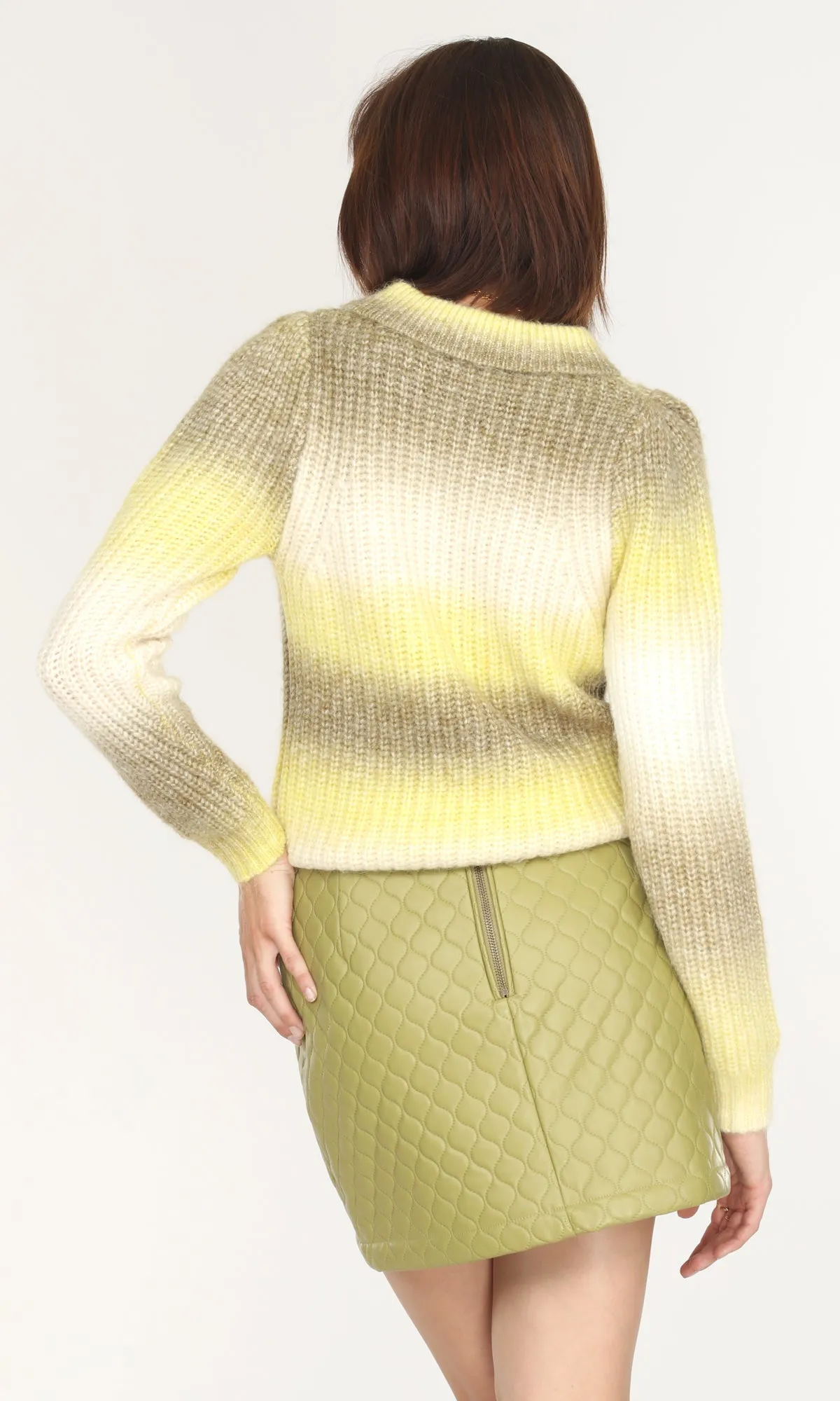 Nina Ombre Polo Cozy Sweater