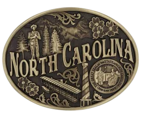 North Carolina State Buckle